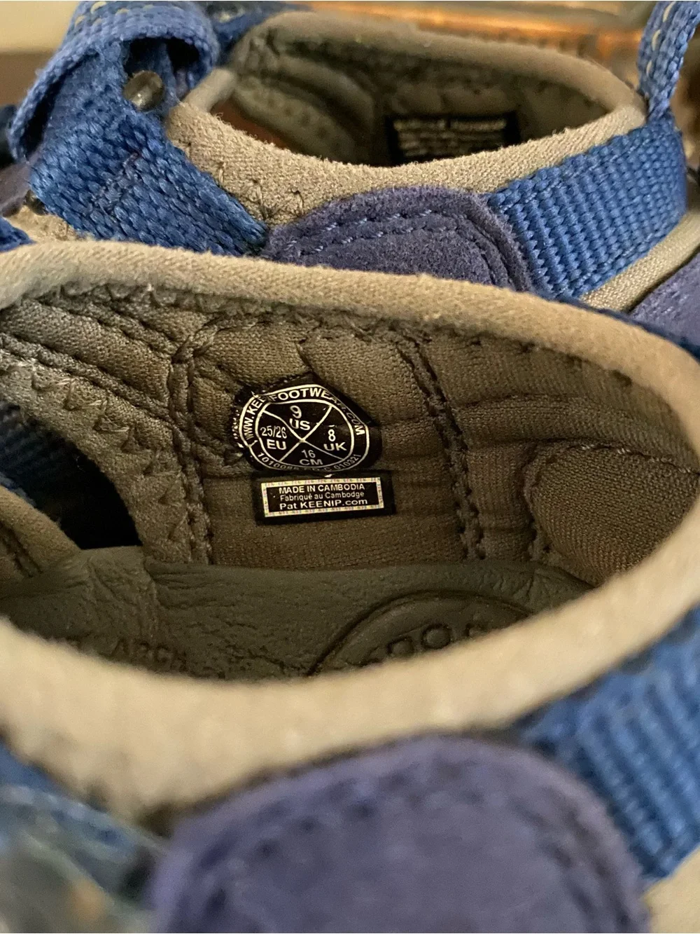 KEEN Blue Sandals Seacamp II CNX Little Kid Sz9 Water Friendly Outdoor Hiking